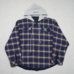 Grailz Project Reversible Hooded Plaid Shirt Jacket